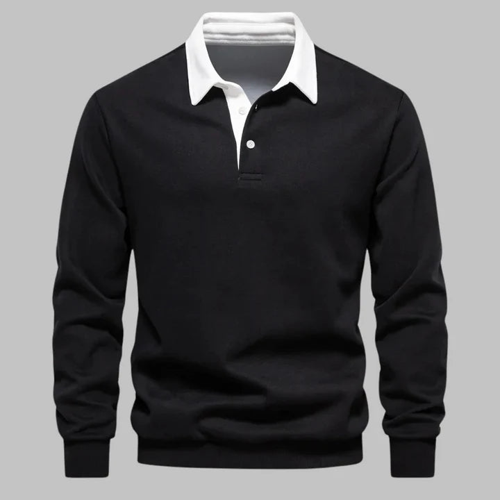 Harrington Polo-Collar Sweater
