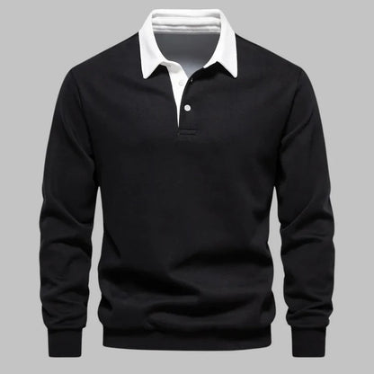 Harrington Polo-Collar Sweater