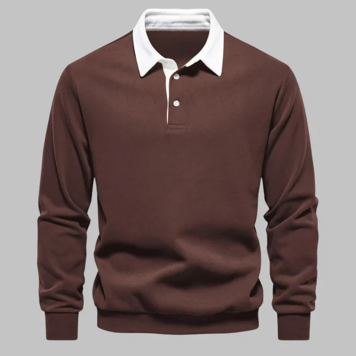 Harrington Polo-Collar Sweater