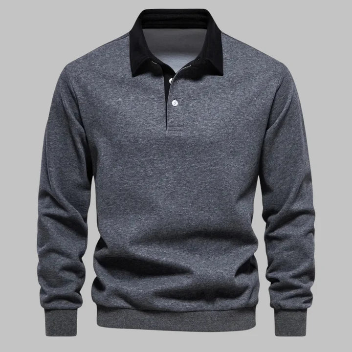 Harrington Polo-Collar Sweater
