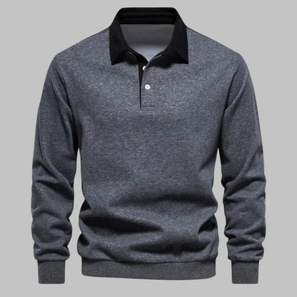 Harrington Polo-Collar Sweater