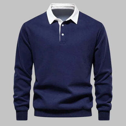 Harrington Polo-Collar Sweater