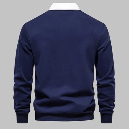 Harrington Polo-Collar Sweater