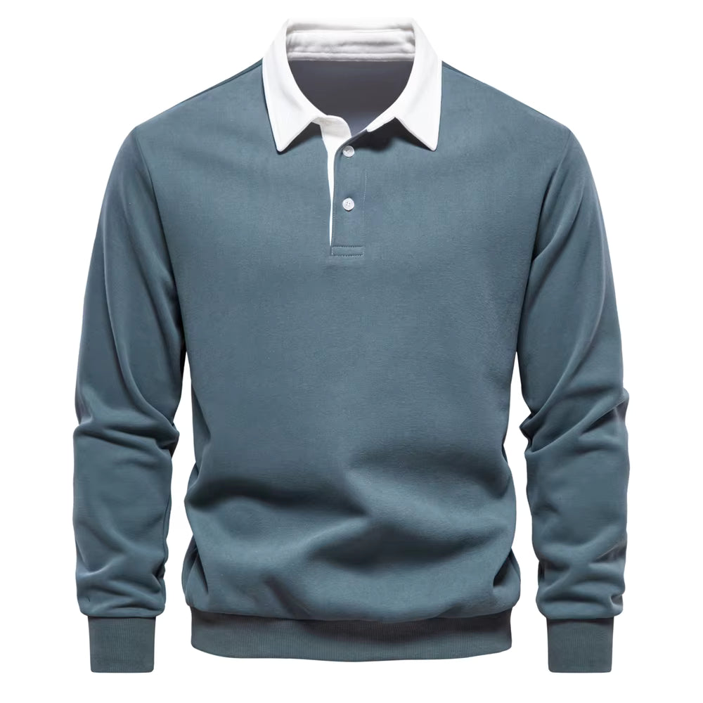 Harrington Polo-Collar Sweater