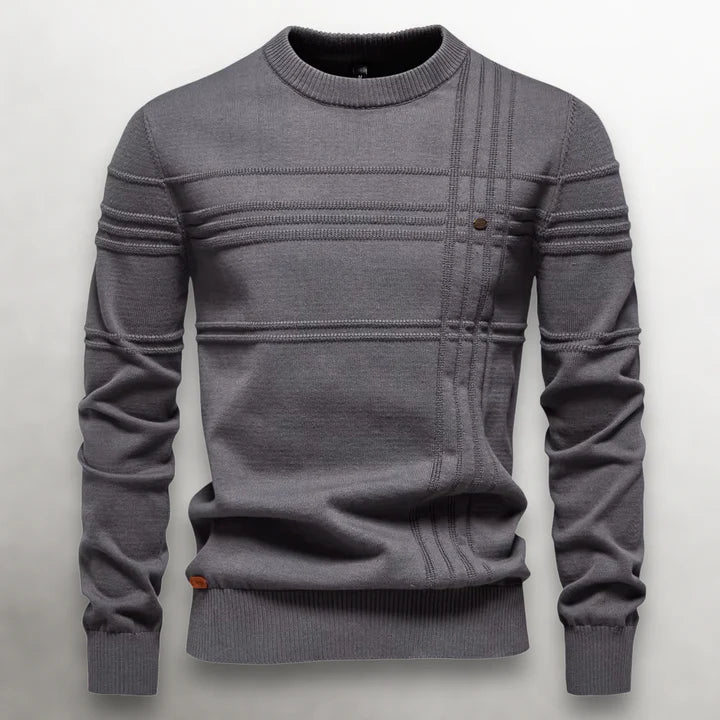 Ellington Grid-Knit cotton Sweater