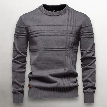 Ellington Grid-Knit cotton Sweater
