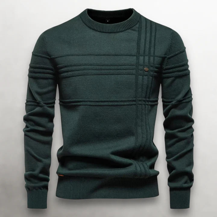 Ellington Grid-Knit cotton Sweater