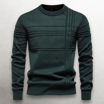 Ellington Grid-Knit cotton Sweater