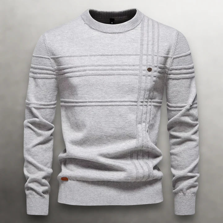 Ellington Grid-Knit cotton Sweater